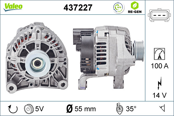 Alternator/Dynamo Valeo 437227