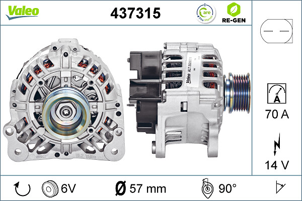 Alternator/Dynamo Valeo 437315