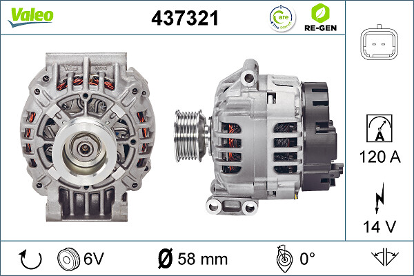 Alternator/Dynamo Valeo 437321