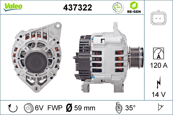 Alternator/Dynamo Valeo 437322