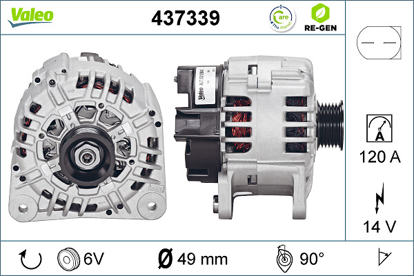 Alternator/Dynamo Valeo 437339