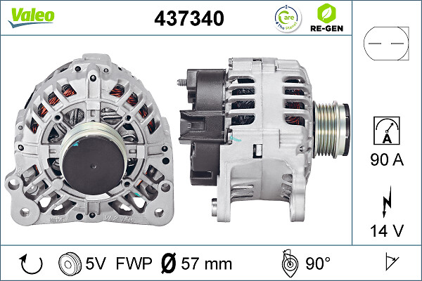 Alternator/Dynamo Valeo 437340