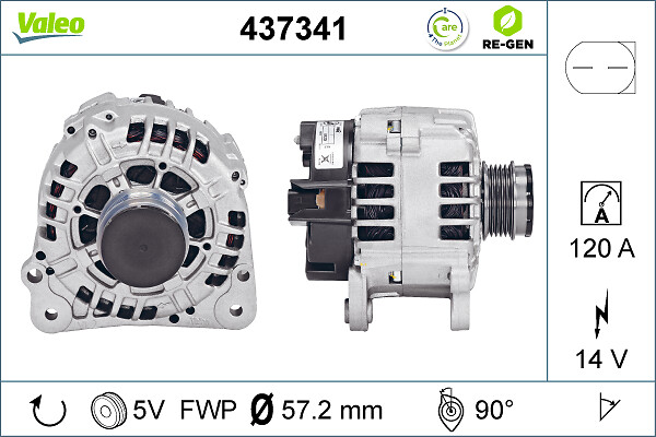 Alternator/Dynamo Valeo 437341