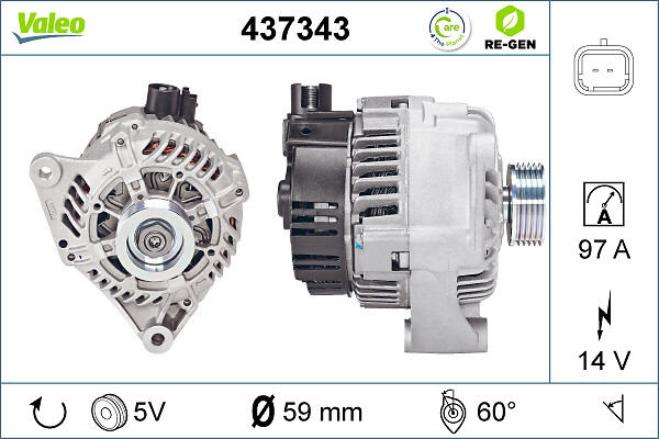 Alternator/Dynamo Valeo 437343