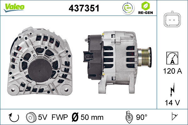 Alternator/Dynamo Valeo 437351