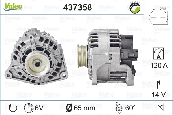 Alternator/Dynamo Valeo 437358