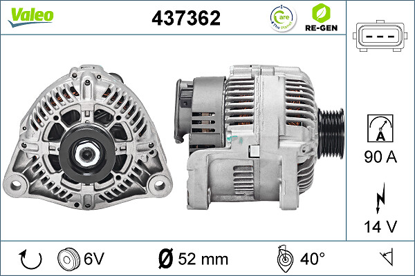 Alternator/Dynamo Valeo 437362