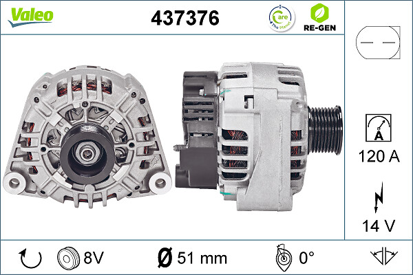 Alternator/Dynamo Valeo 437376