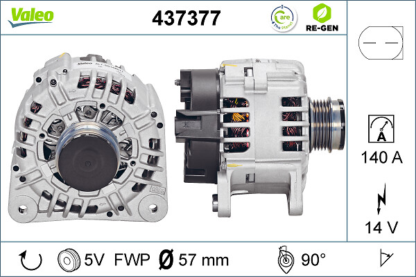 Alternator/Dynamo Valeo 437377