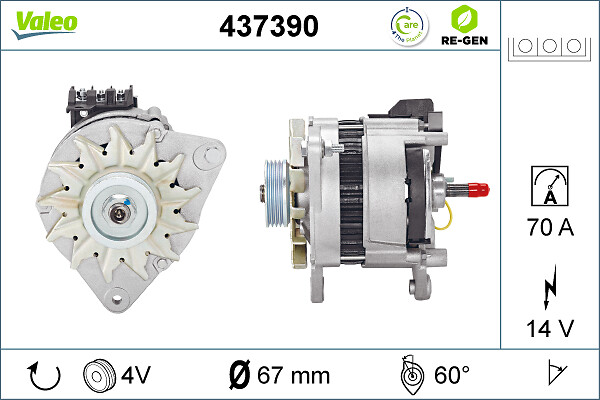 Alternator/Dynamo Valeo 437390