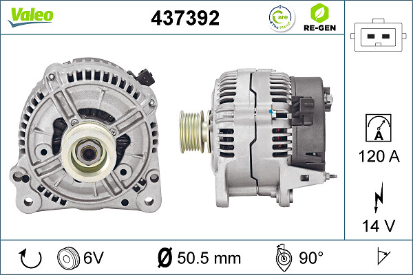 Alternator/Dynamo Valeo 437392