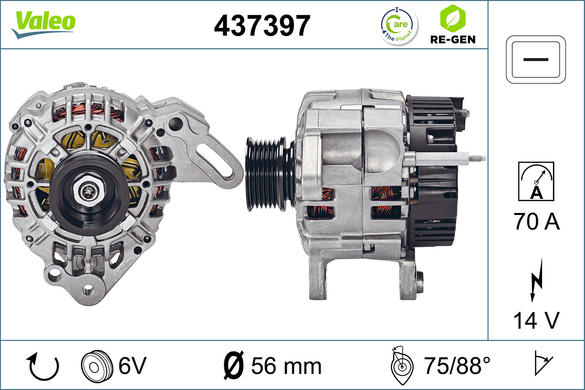 Alternator/Dynamo Valeo 437397