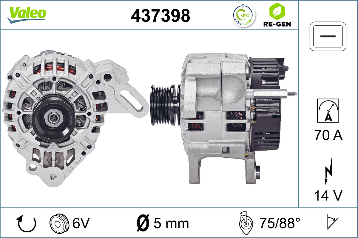 Alternator/Dynamo Valeo 437398