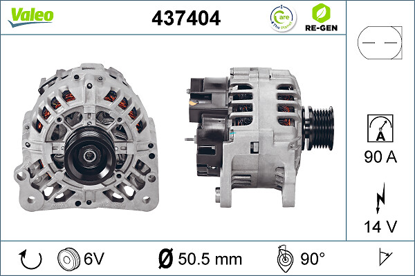 Alternator/Dynamo Valeo 437404