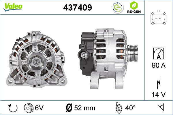 Alternator/Dynamo Valeo 437409