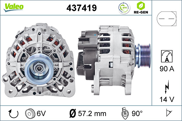 Alternator/Dynamo Valeo 437419