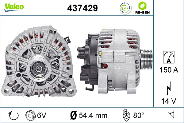 Alternator/Dynamo Valeo 437429