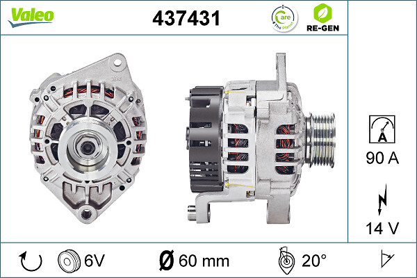 Alternator/Dynamo Valeo 437431