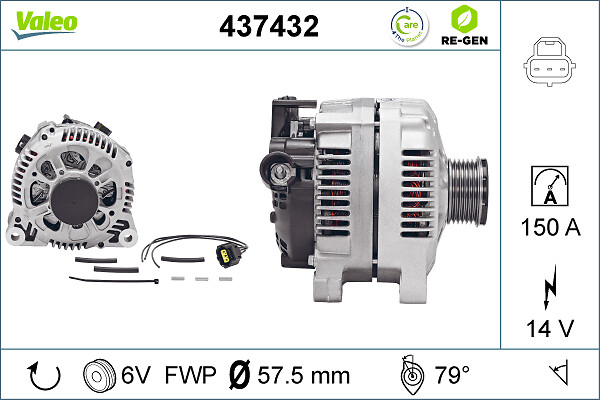 Alternator/Dynamo Valeo 437432