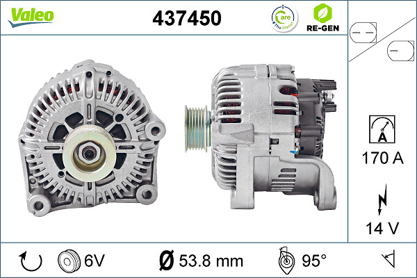 Alternator/Dynamo Valeo 437450