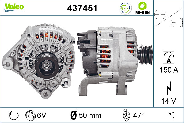 Alternator/Dynamo Valeo 437451