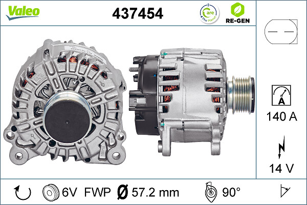 Alternator/Dynamo Valeo 437454