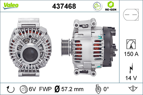 Alternator/Dynamo Valeo 437468