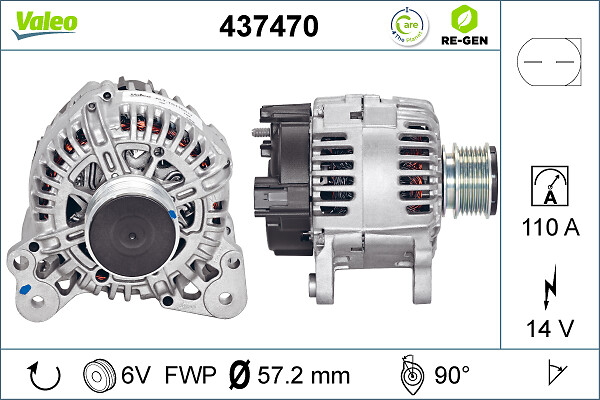 Alternator/Dynamo Valeo 437470