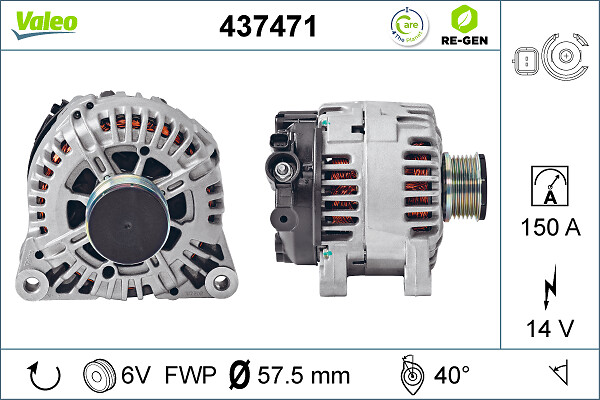 Alternator/Dynamo Valeo 437471