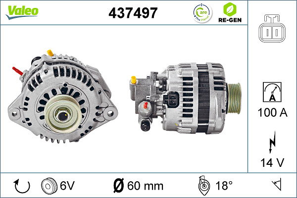 Alternator/Dynamo Valeo 437497