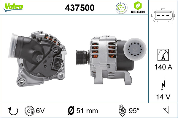 Alternator/Dynamo Valeo 437500