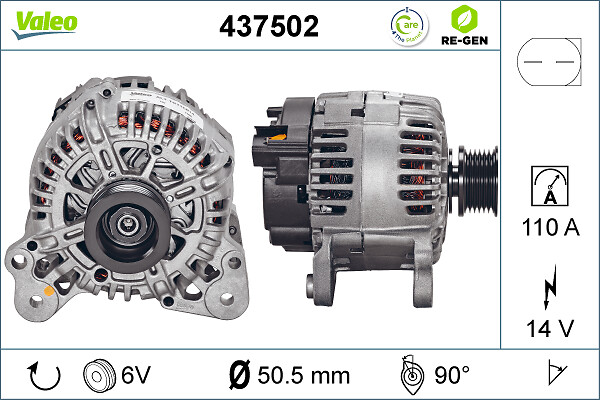 Alternator/Dynamo Valeo 437502