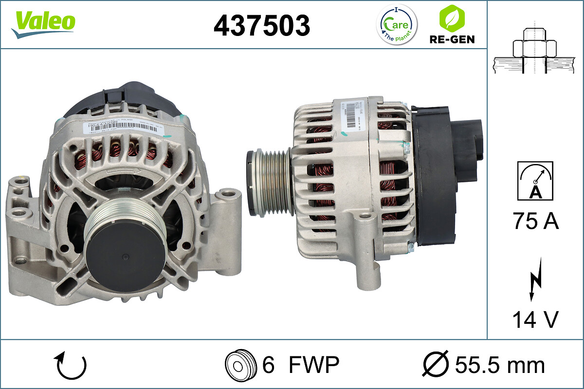 Alternator/Dynamo Valeo 437503