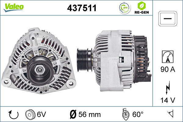 Alternator/Dynamo Valeo 437511