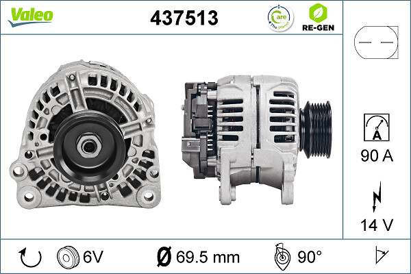 Alternator/Dynamo Valeo 437513