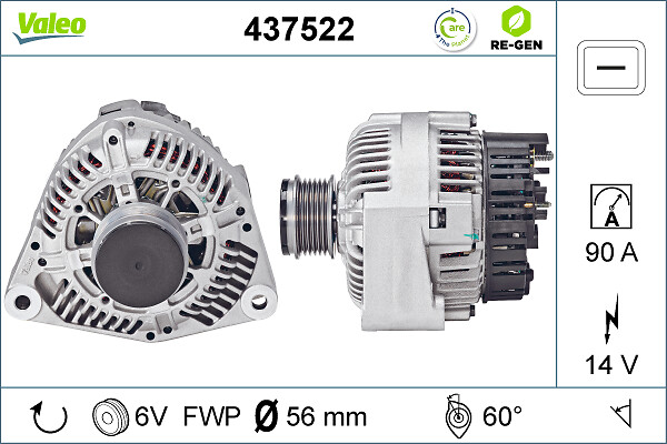 Alternator/Dynamo Valeo 437522