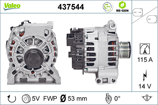 Alternator/Dynamo Valeo 437544