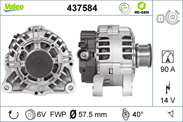 Alternator/Dynamo Valeo 437584