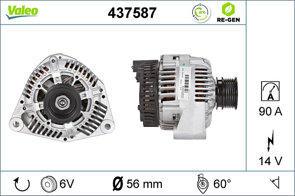 Alternator/Dynamo Valeo 437587