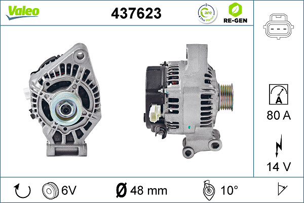 Alternator/Dynamo Valeo 437623