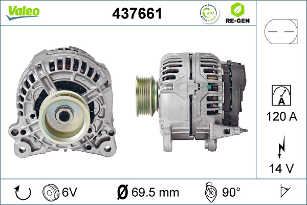 Alternator/Dynamo Valeo 437661