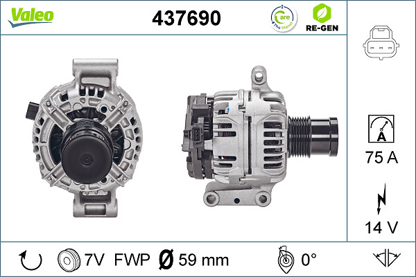 Alternator/Dynamo Valeo 437690