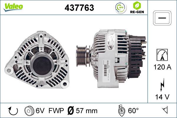 Alternator/Dynamo Valeo 437763