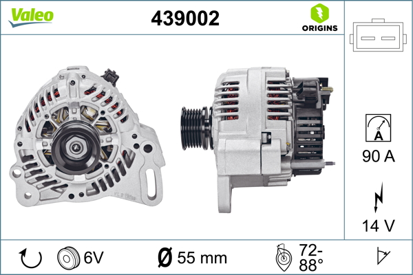 Alternator/Dynamo Valeo 439002