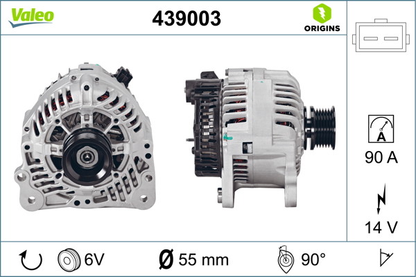 Alternator/Dynamo Valeo 439003