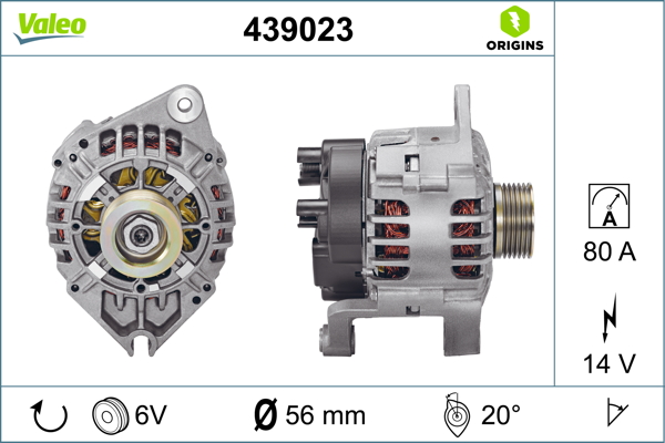 Alternator/Dynamo Valeo 439023