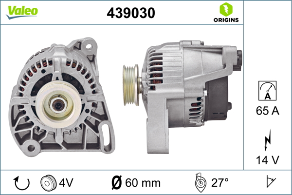 Alternator/Dynamo Valeo 439030