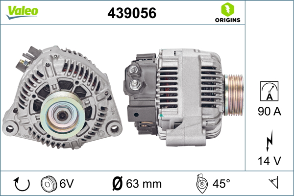 Alternator/Dynamo Valeo 439056