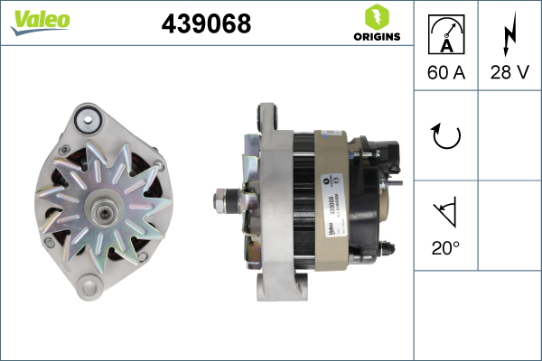 Alternator/Dynamo Valeo 439068