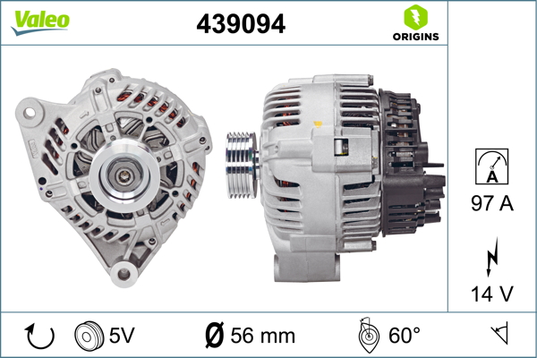 Alternator/Dynamo Valeo 439094